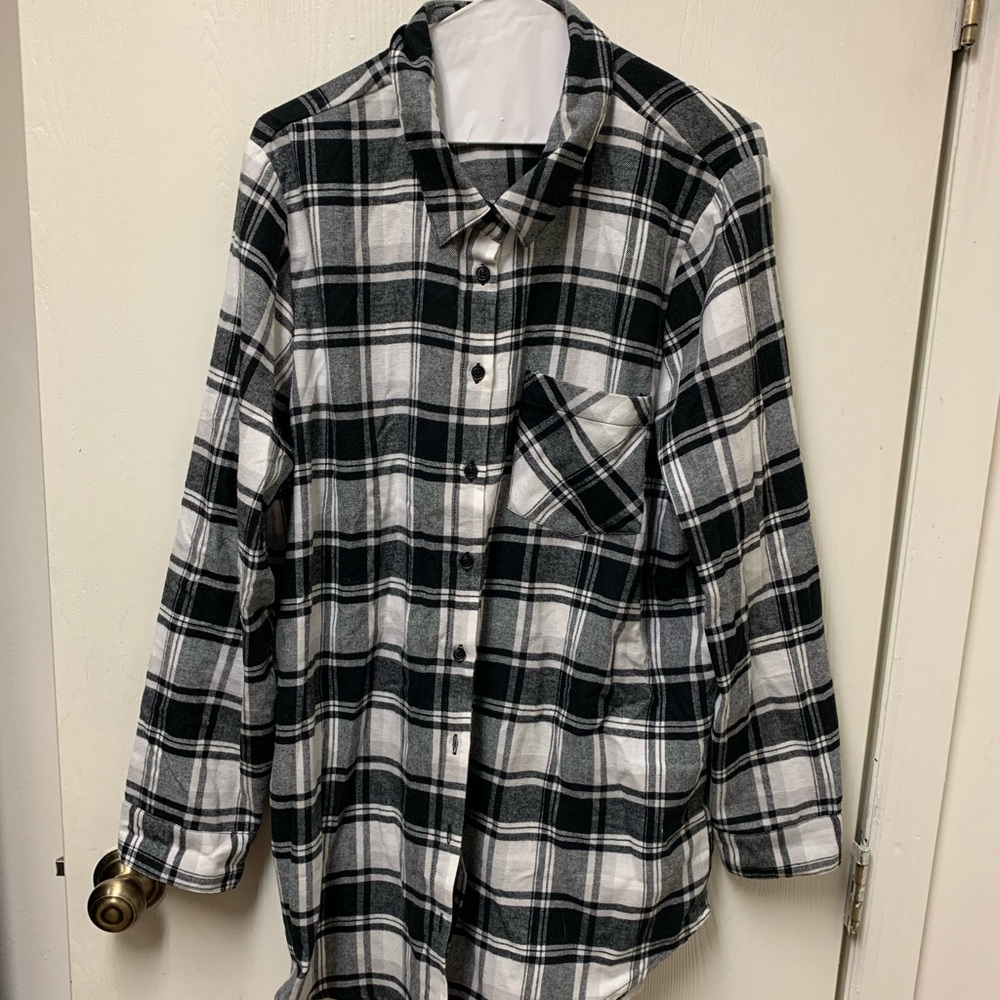 NWOT Free Press Flannel Sleep Shirt